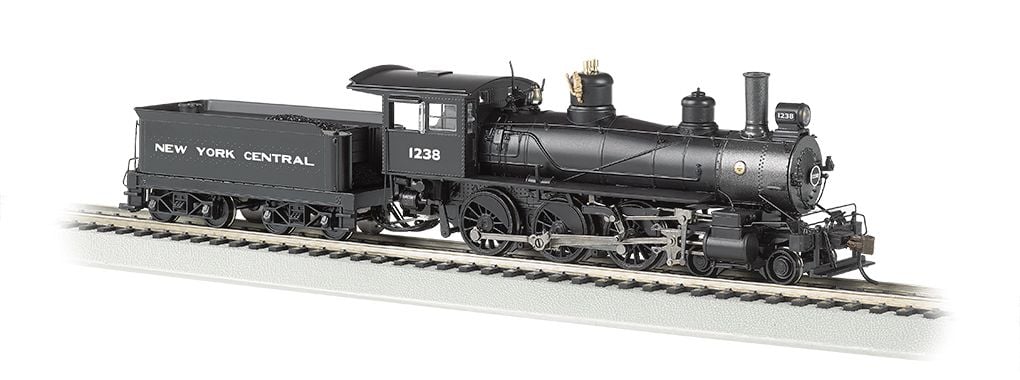 New York Central #1238 - Baldwin 4-6-0 (HO Scale) DCC Ready