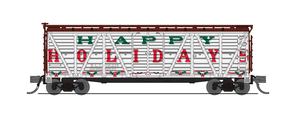 Holiday Season Stock Car, "Happy Holidays", No Sound, 2-pack