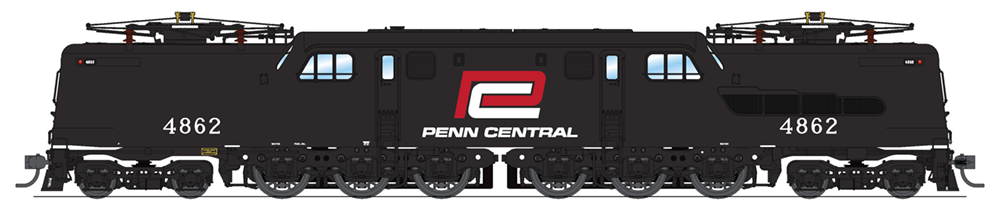 Penn Central GG1 Electric, #4862, Red & White Logo, Paragon3 Sound/DC/DCC