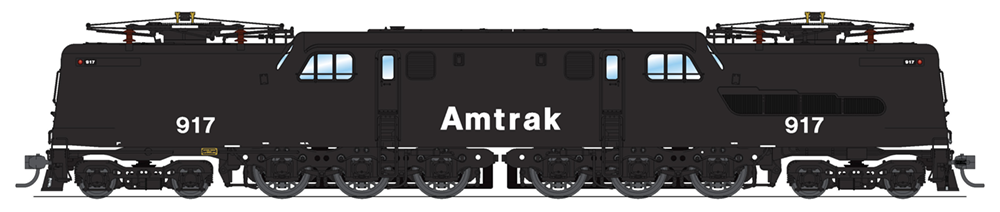Amtrak GG1 Electric, #917, Black w/ White Lettering, Paragon3 Sound/DC/DCC