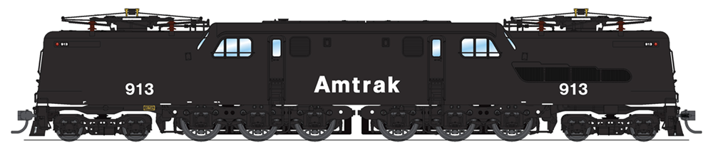 Amtrak GG1 Electric, #913, Black w/ White Lettering, Paragon3 Sound/DC/DCC