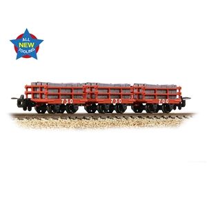 Dinorwic Slate Wagons with sides 3-Pack Red