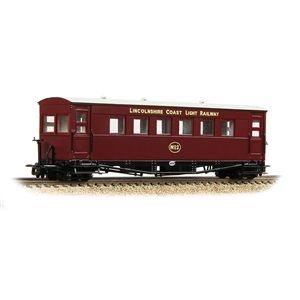 Gloucester Bogie Coach Lincolnshire Coast L.R. Maroon