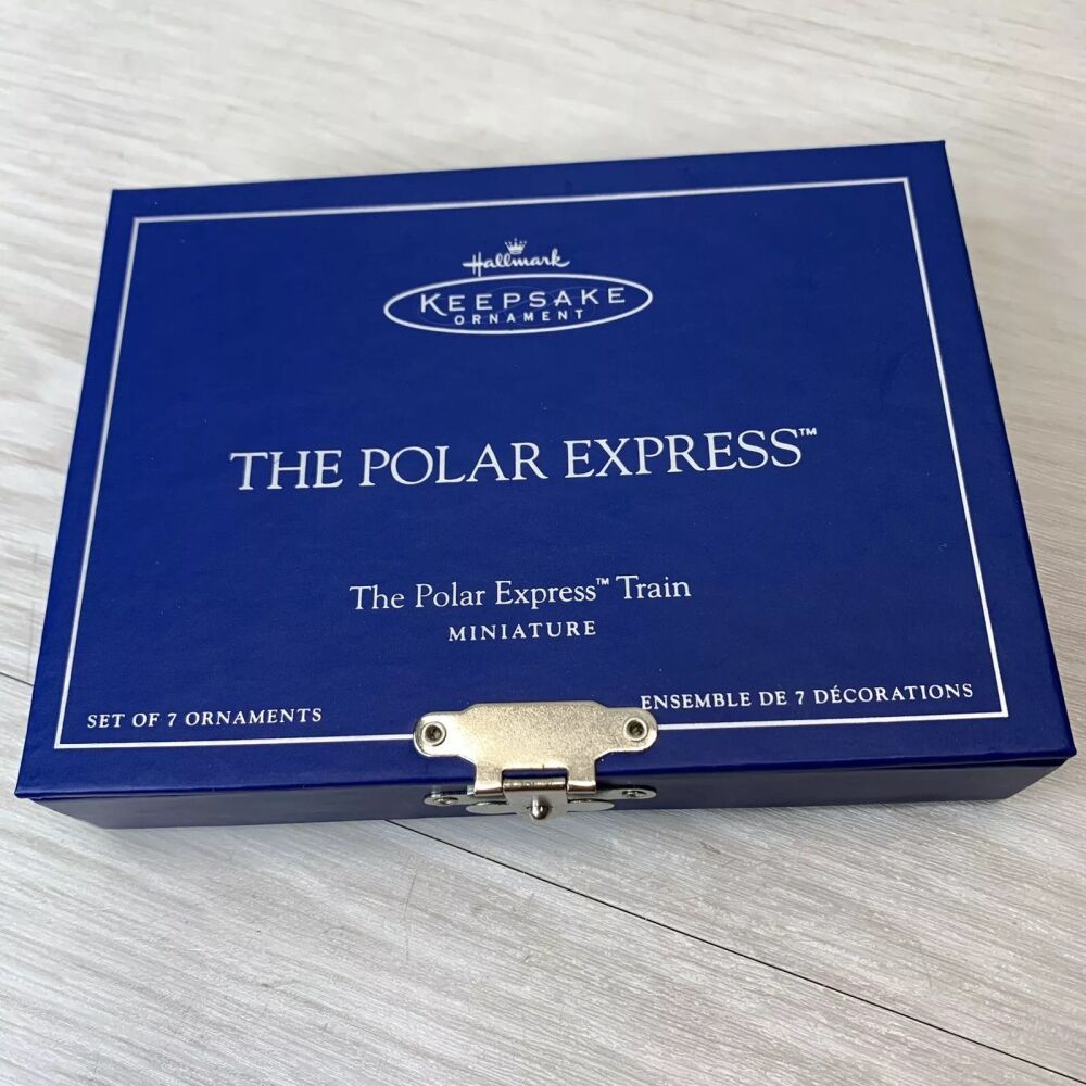 The Polar Express Train Miniature Set of 7 Cars - Hallmark Keepsake Ornamen