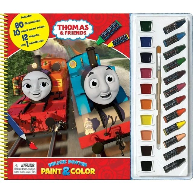 Deluxe Poster and Paint: Thomas & Friends Deluxe Poster Paint & Color (Hardcover)