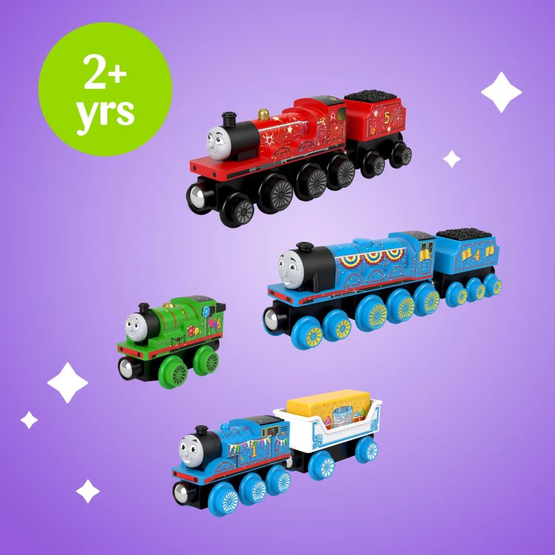 Celebration Engines Toy Train Gift Set  - Mattel Exclusive