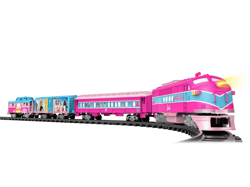 Malibu Barbie Express Battery Operated O-Gauge Train Set - Lionel