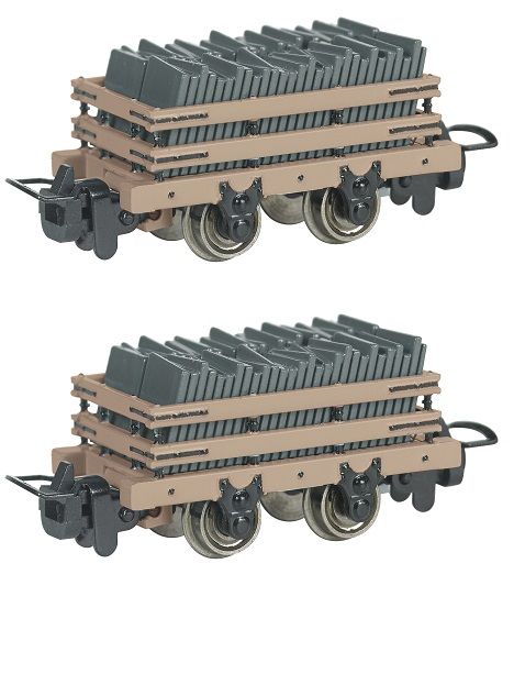 Narrow Gauge Slate Wagon with Load - Tan - X 2 - Bachmann