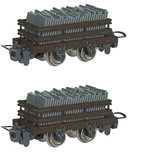 Narrow Gauge Slate Wagon with Load - Brown - X 2 - Bachmann