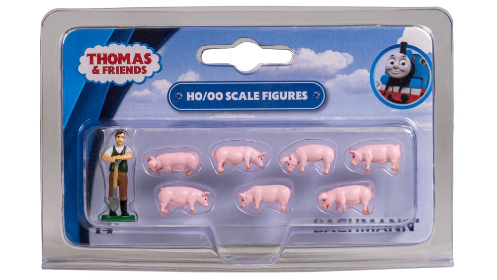 Farmer Trotter and Pigs - HO/OO - Bachmann - Preorder - stock due 6-10 June