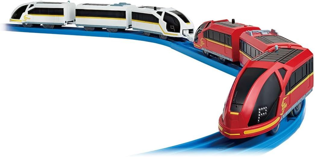 Plarail Railroad Red Stream & White Stream Connecting Set - Plarail