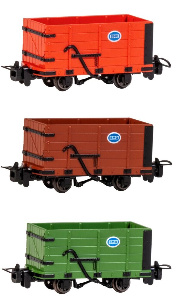 Narrow Gauge High-Side Wagon - Set of 3 - one of each colour - Bachmann