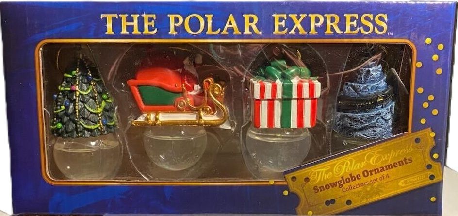 Polar Express Snowglobe Ornaments