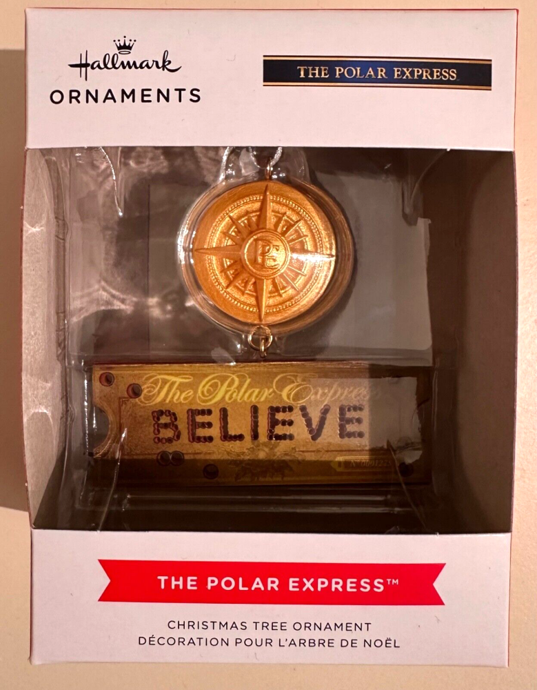 Polar Express Ticket and Compass Ornament