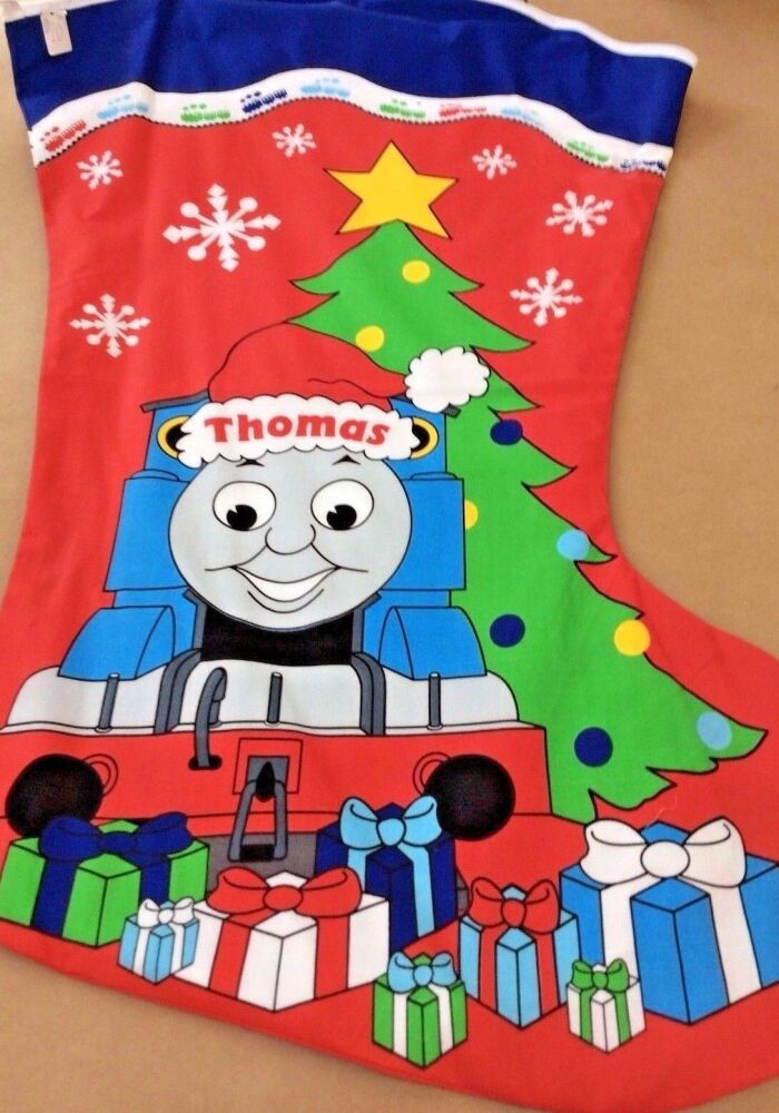 Thomas  Hand Made Lined  XXL Christmas Stocking- 30"H X 17 1/4"W