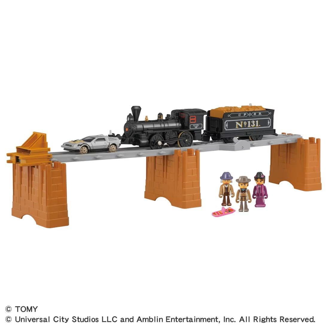 Back to the Future PART 3 Steam Locomotive No. 131 & Time Machine - Plarail
