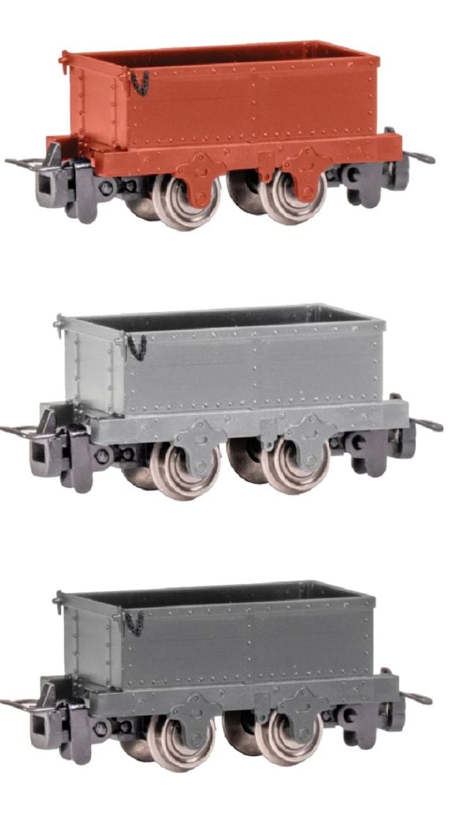 Narrow Gauge Gondola - 3Pk 1 of each colour - Bachmann - Preorder Stock due