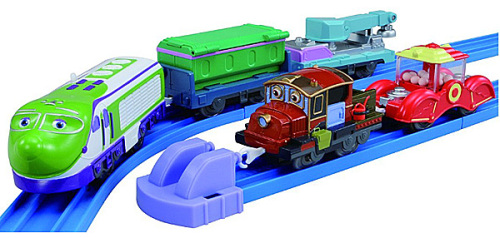Koko and Hodge with Freight Cars - Chuggington Plarail