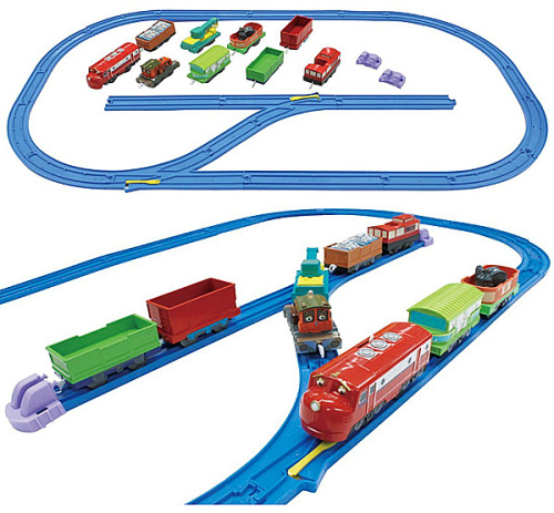 Wilson and Calley with Freight Cars - Chuggington Plarail