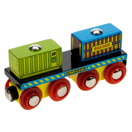 Containers Wagon - BigJigs Rail