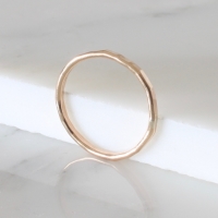 <!--6-->Yellow Gold Fill Hammered Stacking Ring