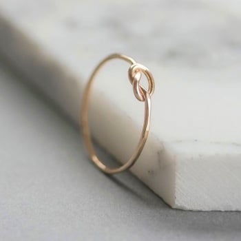 Forget Me Knot Gold Fill Ring