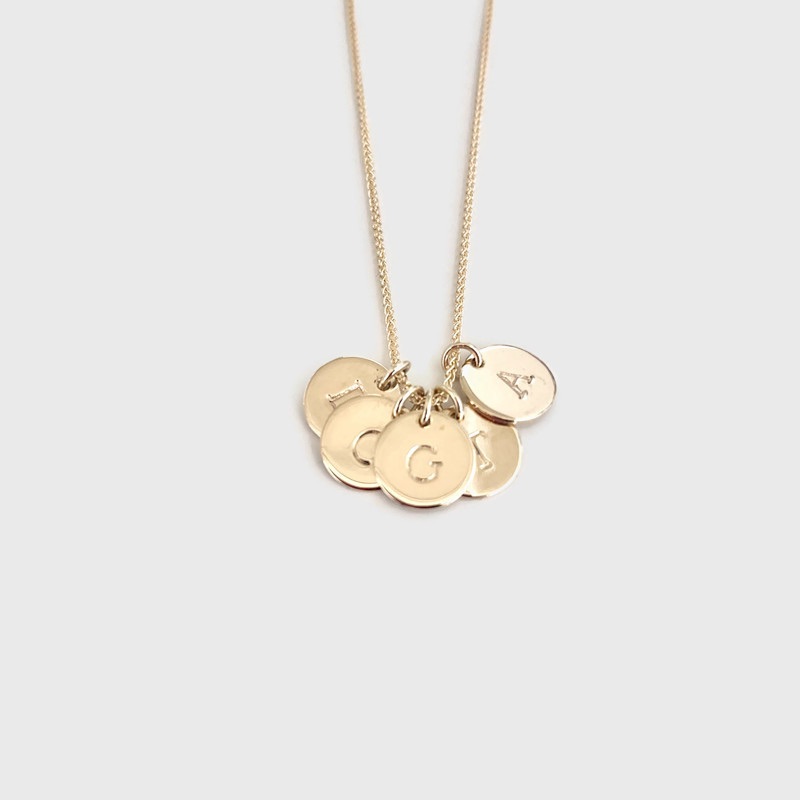 Initial Necklace 9ct Gold
