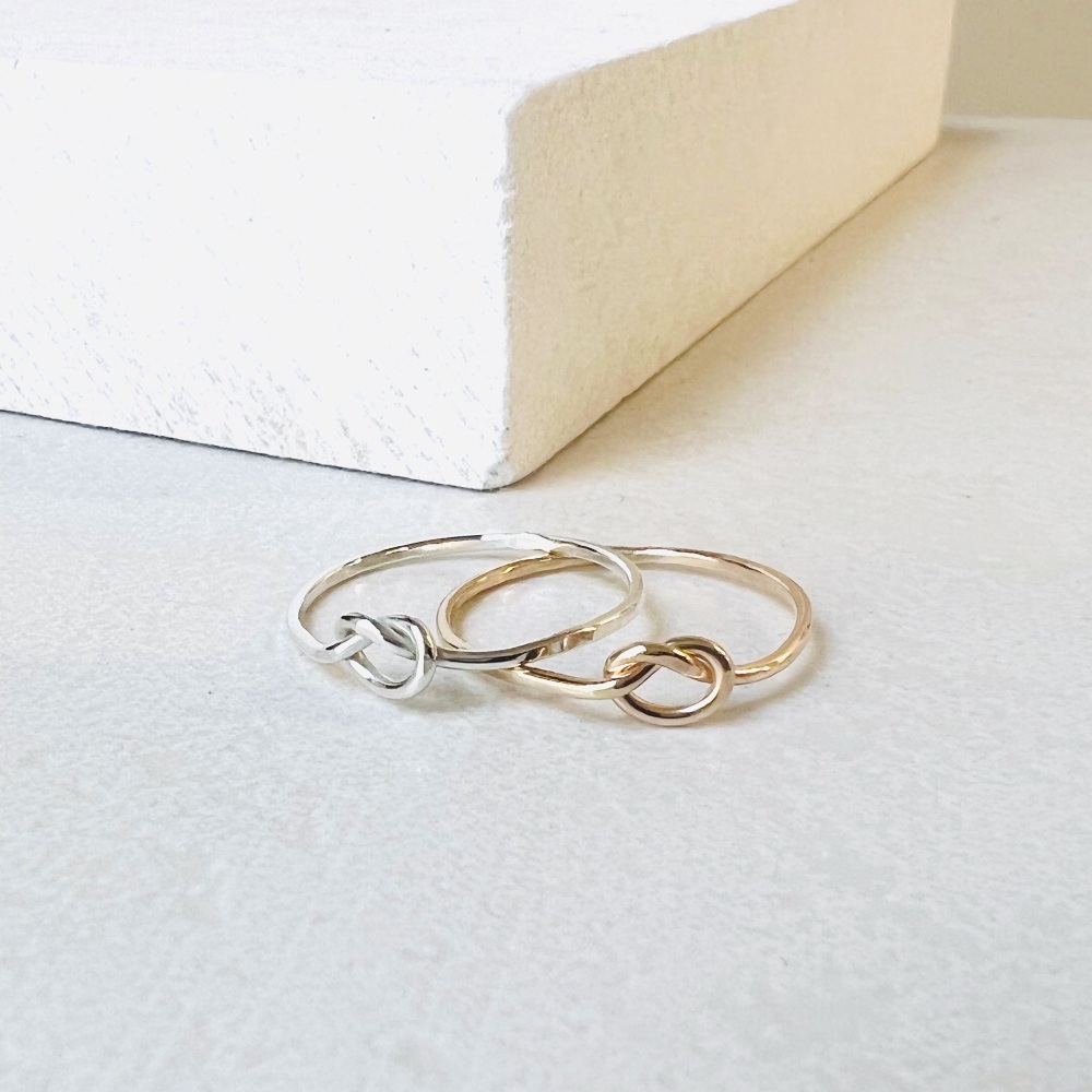 Forget Me Knot Gold Fill Ring