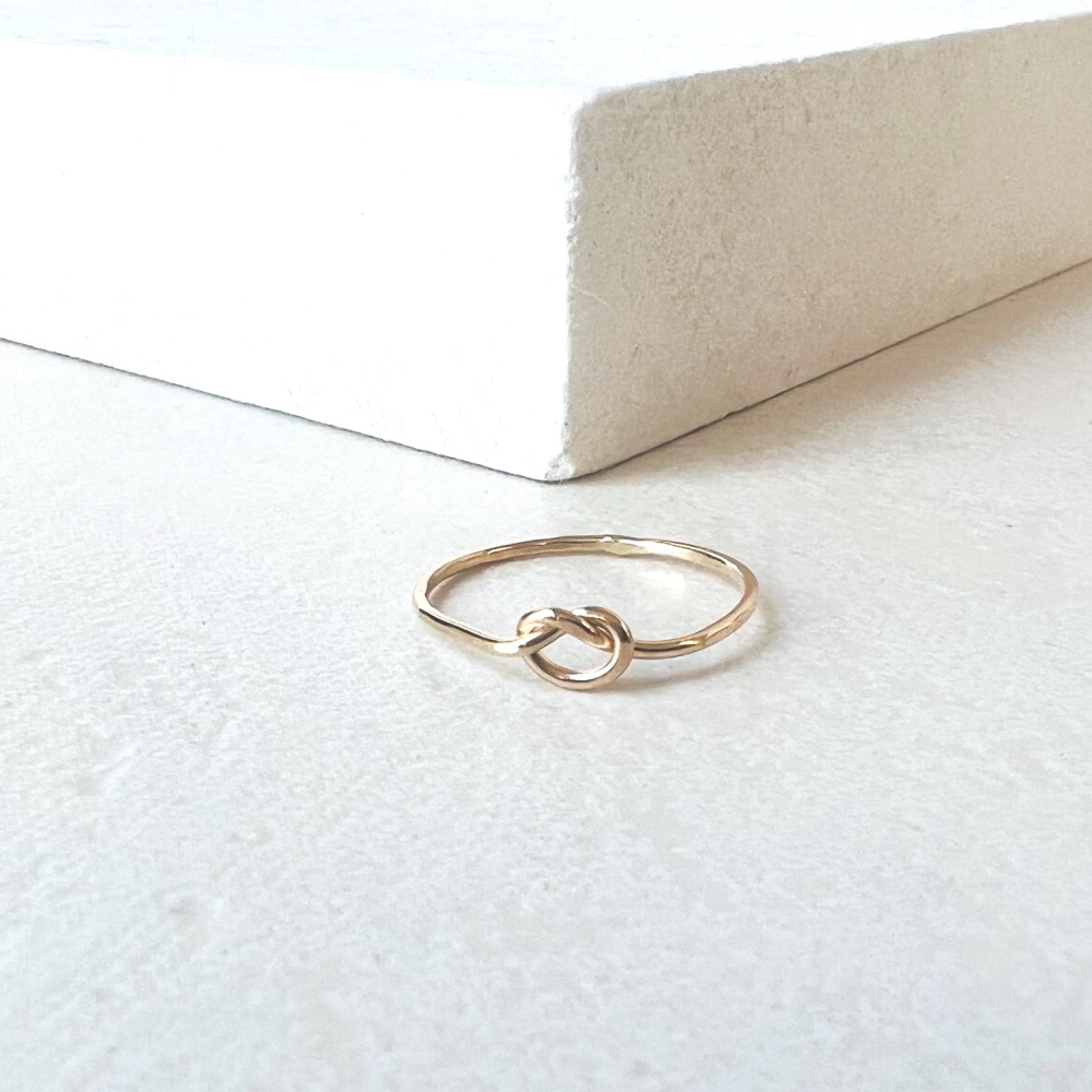 Forget Me Knot Gold Fill Ring
