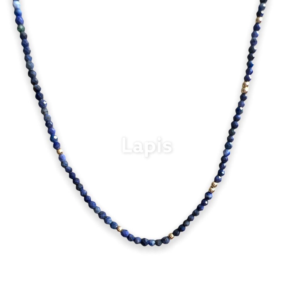 Fine beaded gemstone necklace