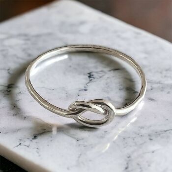 Forget Me Knot Silver Ring