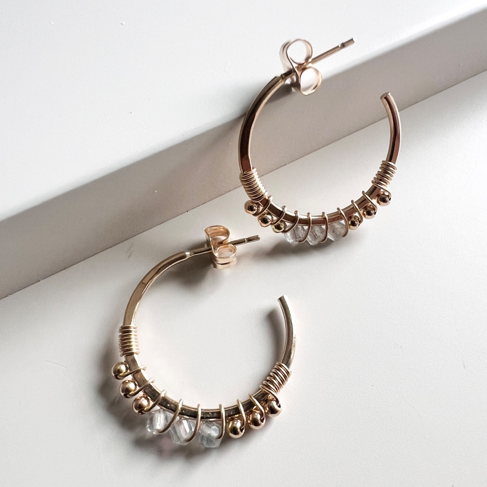 Wrapped cube hoops