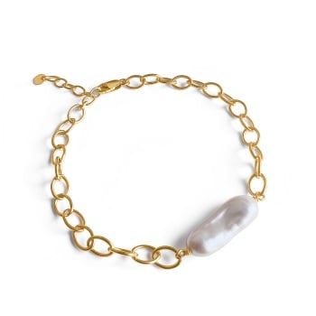 Biwa pearl bracelet