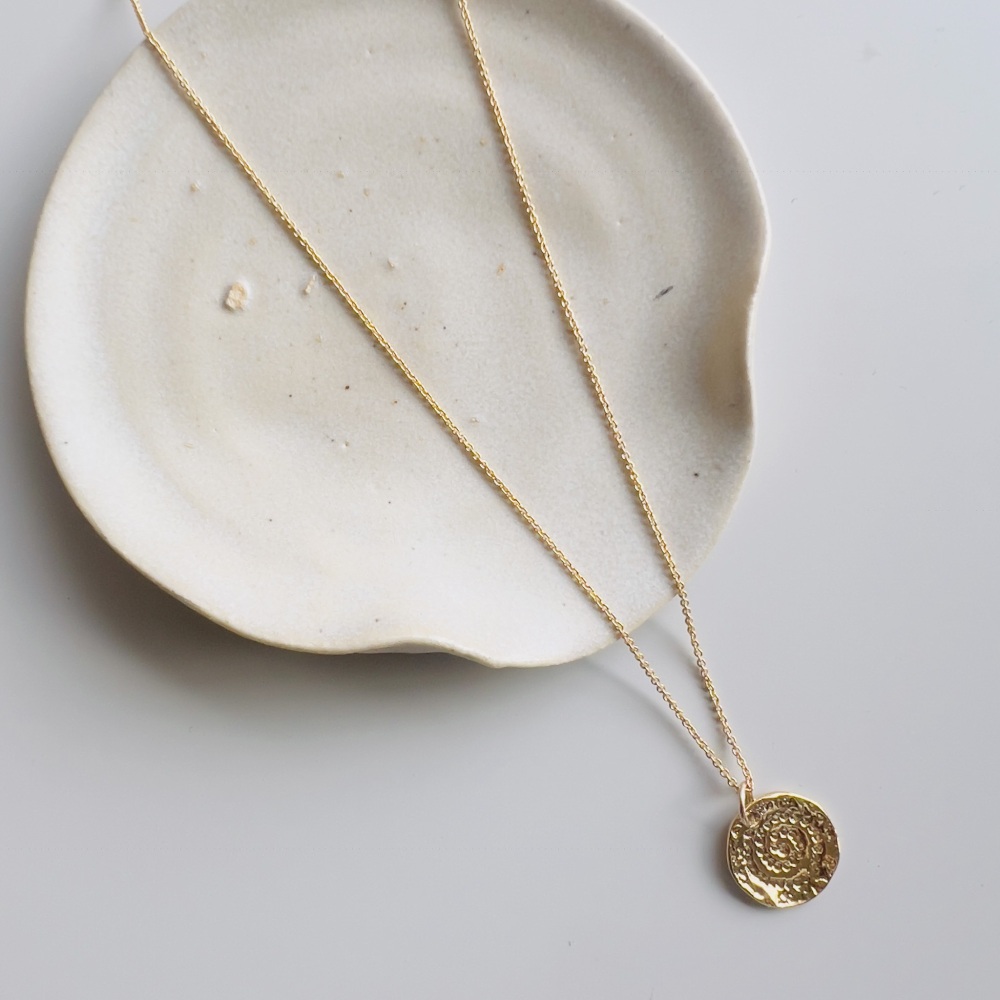 Ammonite charm necklace necklace