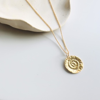 Ammonite charm necklace necklace