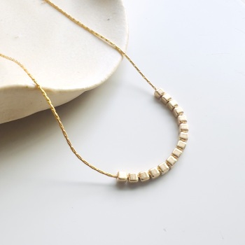 Cube bead Necklace