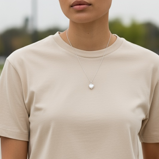 Pearl heart necklace