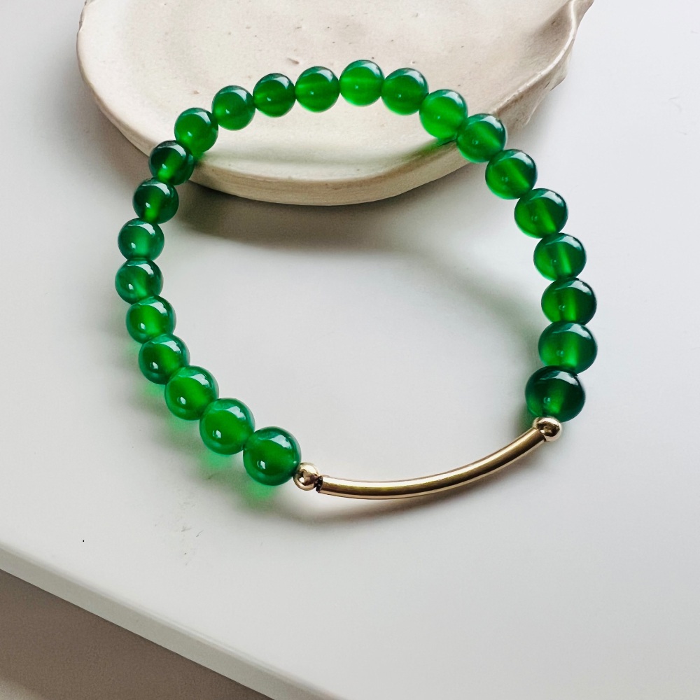Green onyx stretch Bracelet