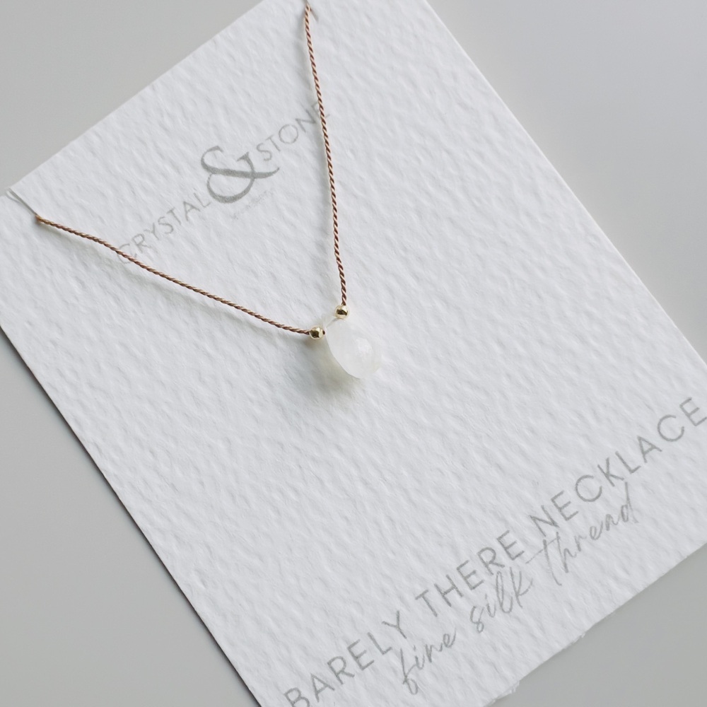 Fine Silk Gemstone Necklace | Handmade in Silver or Gold Fill