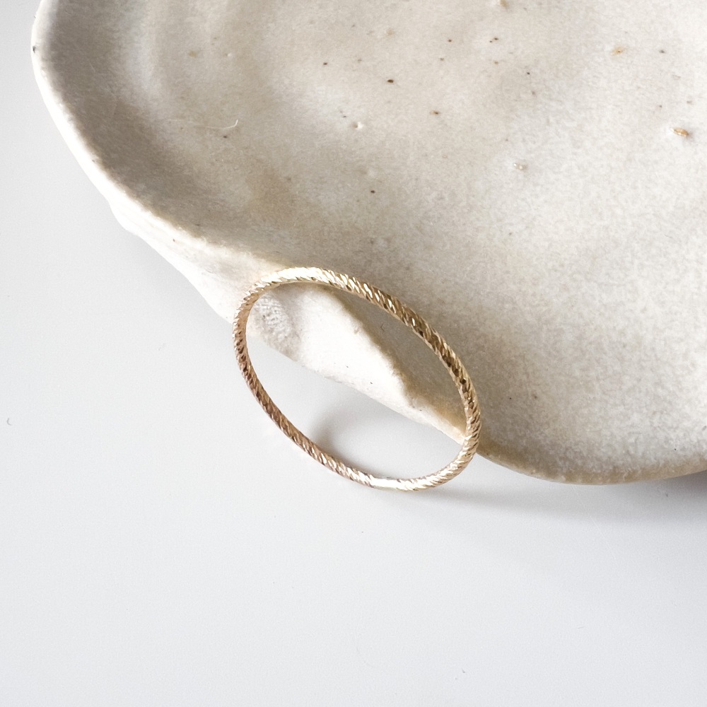 Sparkle thin Stacking Ring