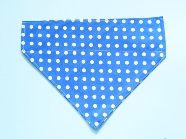 Ditsy Blue Dots DogCat Collar Slip Bandana