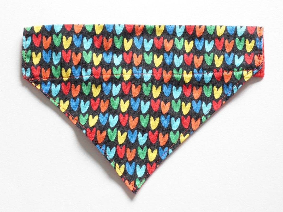 Heart Collar Slide Bandana