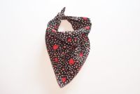 Red Hearts Triangular Tie On Dog Bandana