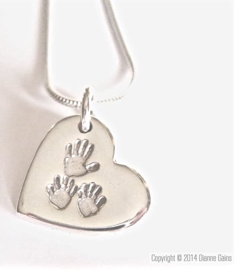 LARGE CHUNKY 3 Siblings Pendant (Includes engraving, choose your shape and