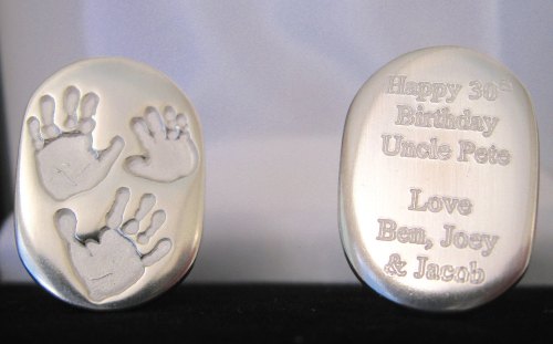 Chunky Deluxe Cufflinks - complete with personalised chrome gift box