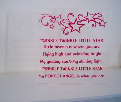 Acrylic Frame - Twinkle Twinkle