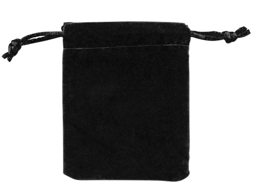 Anti Tarnish Black Velveteen Drawstring Pouch
