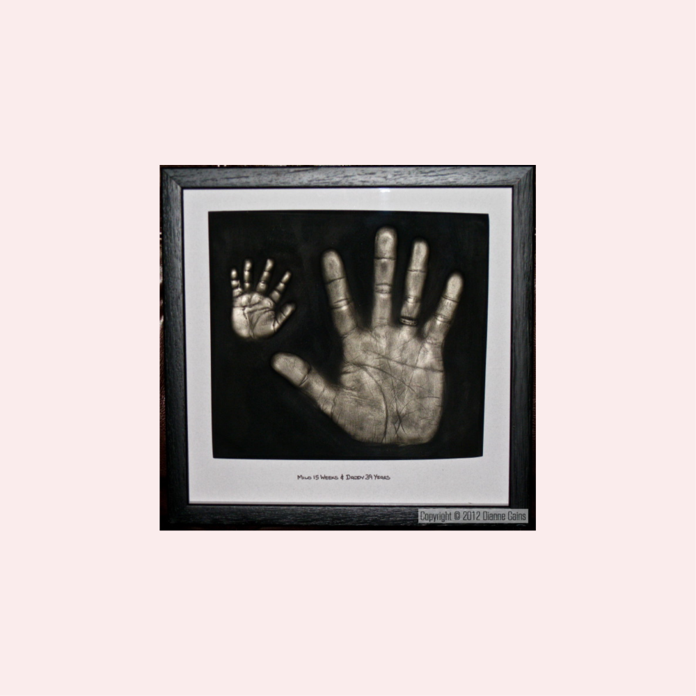 Baby & Adult - 2 Single Handprints