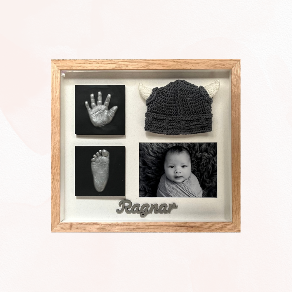 Baby - Single Hand & Foot With a Photo &  Hat