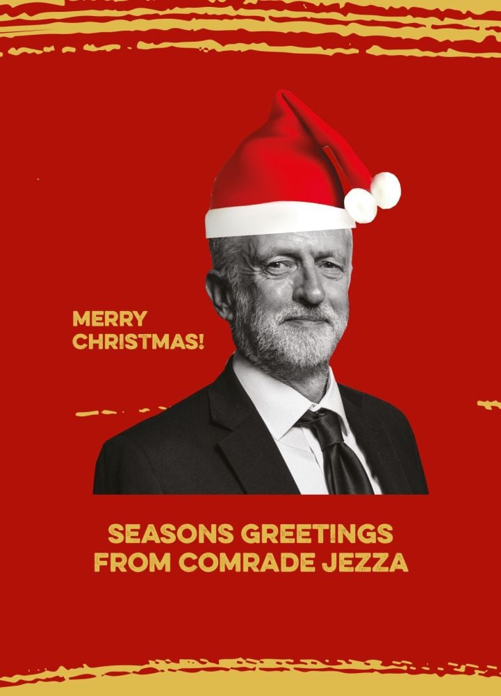 Jeremy Corbyn Xmas cards